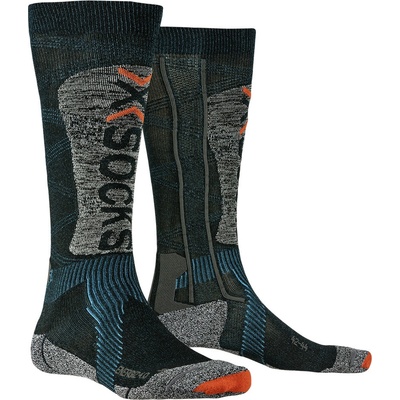 X-Socks Ski Energizer LT4.0 Petrol/Stone Grey Melange
