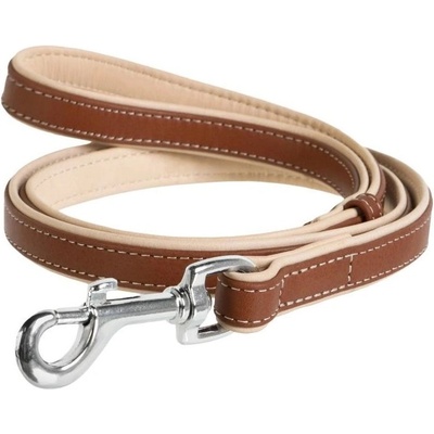 COLLAR Кожен повод Collar Soft - 122см, 13мм - кафяво - бежово