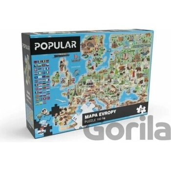 Popular Mapa Evropy 160 dielov