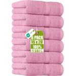 Utopia Towels Utopia Towels, Premium Towel Set, 100% Ringspun Cotton, Ultra Soft and Highly Absorbent, 600gsm, for Bathroom, Gym, Shower, Hotel and Spa, 16" x 28", Pink, Pack of 6 - UT0899 (UT0899)