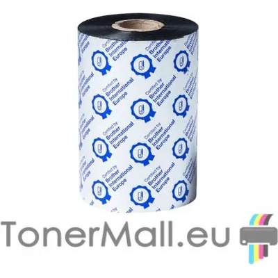 Brother Standard Wax Thermal Transfer Black Ink Ribbon Brother BWS-1D450-110, 110mm x 450m