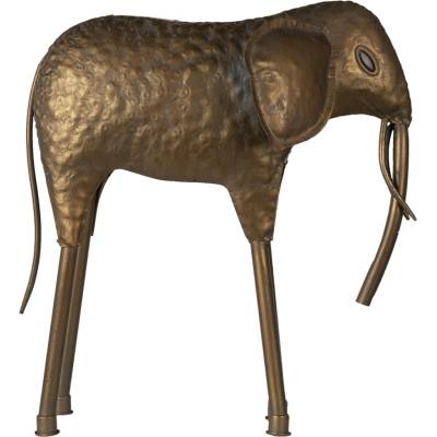 Clayre & Eef Zlatá kovová soška slonka - 50*16*50 cm - Clayre & Eef