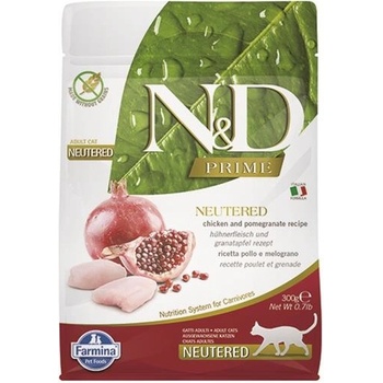 Farmina N&D cat PRIME Neutered chicken&pomegranate 10 kg