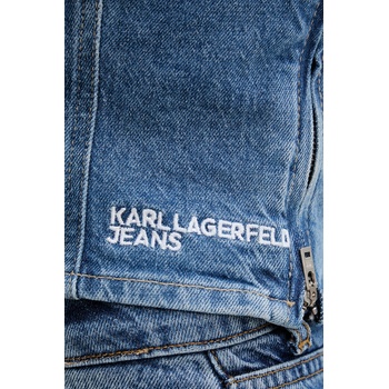 Karl Lagerfeld Jeans блуза с корсет дамска памучна (B2W11042)