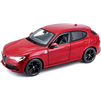 Bburago Метална количка Bburago - Alfa Romeo Stelvio, 1: 24, червена (18-21086R)
