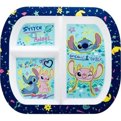 STOR Dětský obdélníkový talíř Stitch