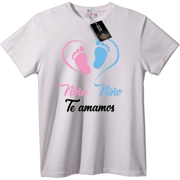 NOONEBRAND Тениска Любов за Момче и Момиче - 2XL, White