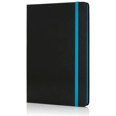 Xindao - xd XD Тефтер Deluxe, А5, 80 листа, офсетова хартия, със син ластик, черен (P773.305)