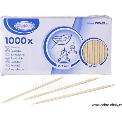 Wimex Dřevěná párátka 65 mm (1000 ks)