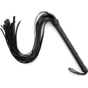 LateToBed BDSM Line 7 Rivet Flogger 70cm Black