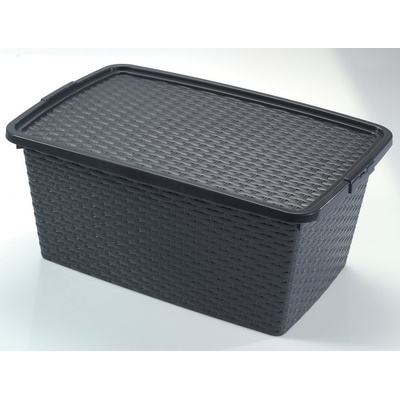 HEIDRUN RATTAN box s vekom, 26 x 59 x 39 cm, 40l, 4512