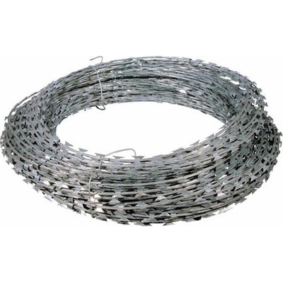 Žiletkový drát pozinkovaný | průměr vinutí 730 mm | rozvinutá délka - spirála 10 m