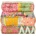 Greatstore Modulární pouf patchwork textil