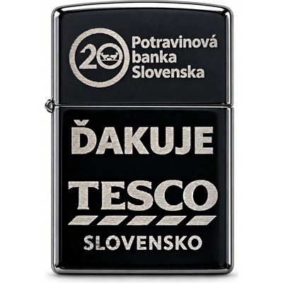 Nerezový zapaľovač s vlastným logom – gravírovanie na mieru