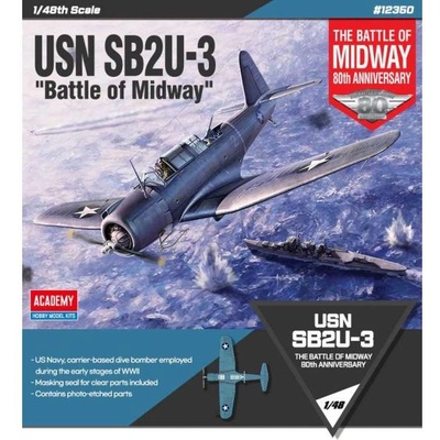 Academy Комплект модел самолет 12350 - usn sb2u-3 "Битката при Мидуей" (1: 48)