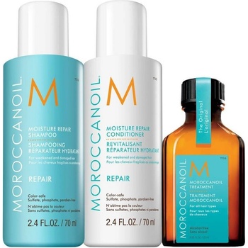 Moroccanoil Комплект Hair Repair + Moisture, 3 части