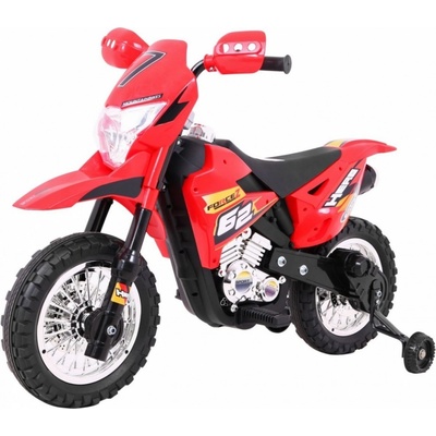 Ramiz elektrická motorka cross 6V červená