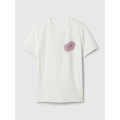 GAP Детска риза с логото на GAP GAP | Byal | Момчешки | 104/110