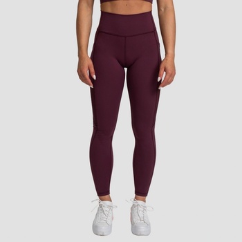 GymBeam Dámské legíny Mesh Panel Eggplant