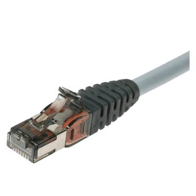 Brand-Rex Пач кабел Brand-Rex, 1m, S-FTP, Cat. 6a, RJ45 - RJ45, сив (AC6PCG010-888H)