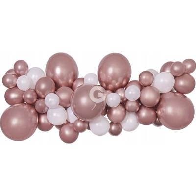 Gemar Balónková girlanda SHINY bílo-rosegold