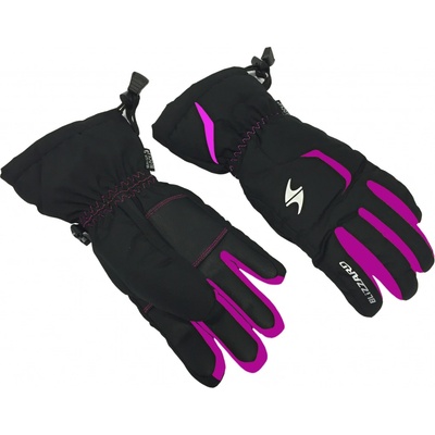 Blizzard rider junior ski gloves black pink