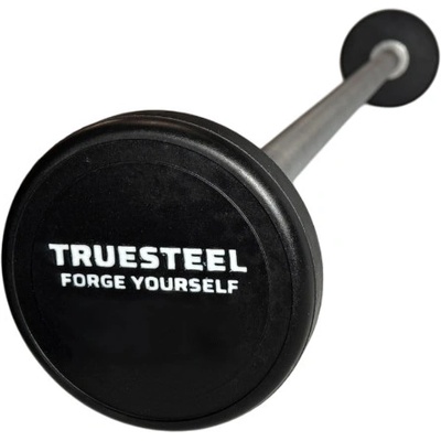 TRUESTEEL Polyurethanová rovná bicepsová činka 15 kg