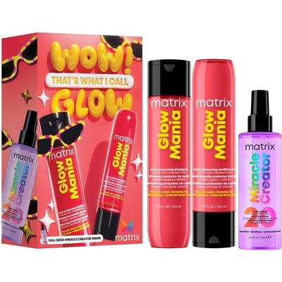 Matrix Комплект Wow! Glow - Шампоан, Балсам и Спрей, 2 х 300 + 190 ml