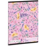 Ars Una Fleur: Тетрадка с линии и цветя - за 3. клас, 12-32, A5