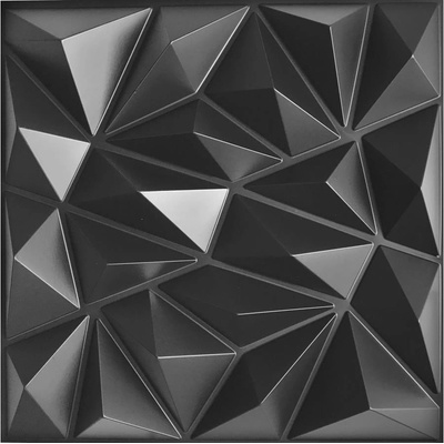 Impol Trade 3D PVC DIAMANT D098W malý čierny 500 x 500 mm 1ks