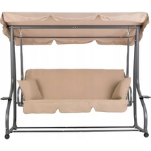 Prehozynapostel Veľká polohovateľná hojdačka do záhrady MULG2025-B-BEIGE BEIGE