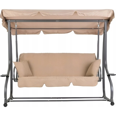 Prehozynapostel Veľká polohovateľná hojdačka do záhrady MULG2025-B-BEIGE BEIGE