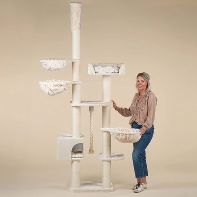 Elwing XXL Škrabadlo do stropu šedé 57 x 57 x 240-275 cm – Zboží Dáma