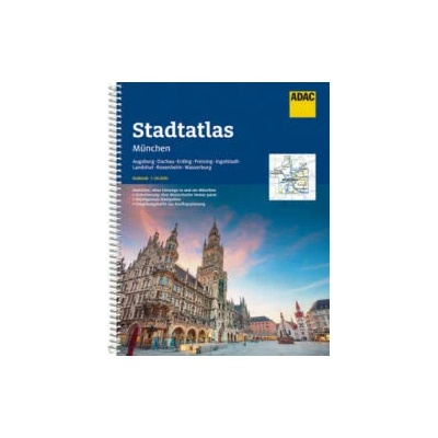 ADAC StadtAtlas München 1: 20 000 mit Augsburg, Dachau, Erding, Freising