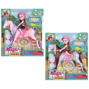 Trifox Doll on horseback with accessories MIX
