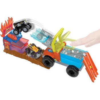 Mattel Игрален комплект Hot Wheels Monster Trucks - Арена на сблъсъци (HPN73)