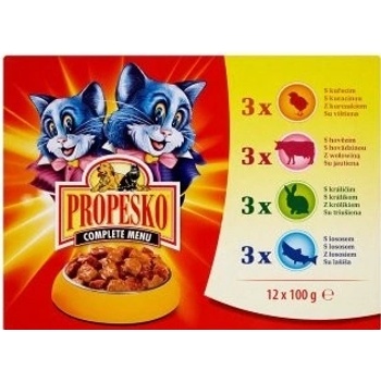 Propesko Cat s kuřecím masem 12 x 100 g
