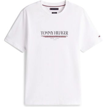 Tommy Hilfiger Тениска Tommy Hilfiger Regular Fit Logo T-Shirt - White YBR