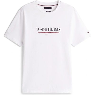 Tommy Hilfiger Тениска Tommy Hilfiger Regular Fit Logo T-Shirt - White YBR
