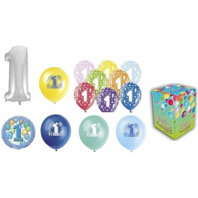 Helium na plnění balonků + balónky na oslavu 1. narozenin holčičky 420 l BALLONPUB