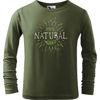 Dobrý triko Dětské bavlněné triko 100% natural Khaki