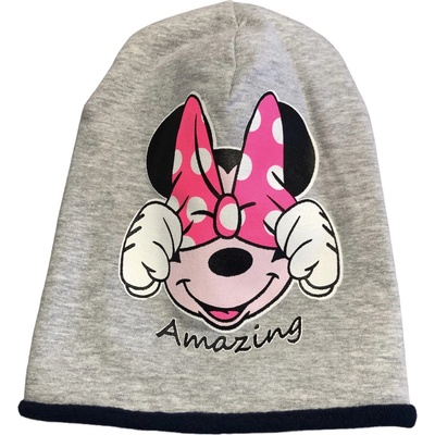 dievčenská čiapka Minnie Sivá