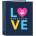 Benetton Папка с пръстени Benetton Love Морско син A4 (27 x 33 x 6 cm)