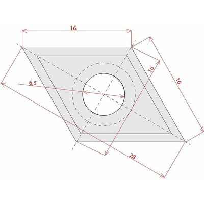 IGM Professional IGM | Žiletka tvrdokovová 16x28x2 / Dřevo+ (N023)