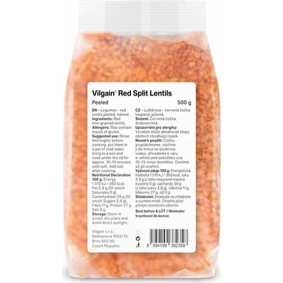 Vilgain Čočka červená 0,5 kg – Zboží Dáma