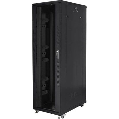 Lanberg Комуникационен шкаф Lanberg rack cabinet 19" free-standing 42U/800x1200 (flat pack) black (FF01-8242-12B)