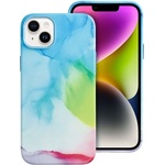 Forcell Magsafe Кожен Калъф за iPhone 14 Plus, Forcell Leather Splash Case, Син (5903396193408)