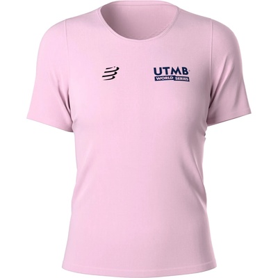 Compressport Дамска тениска Compressport Women's Training S/S T-Shirt UTMB 2025 Running shirt - Roseate Spoonbill (916-4966-0113)