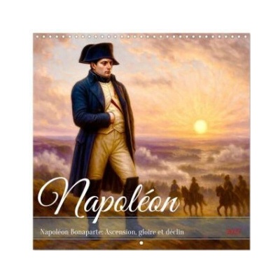 Napoléon Bonaparte Calendrier mural carré 30x30 cm Calendrier double avec une page pour vos prises de notes 2027