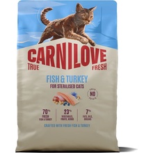 CARNILOVE TRUE FRESH Cat Dry Fish&Turkey for Sterilised Adult All Breeds 6 kg